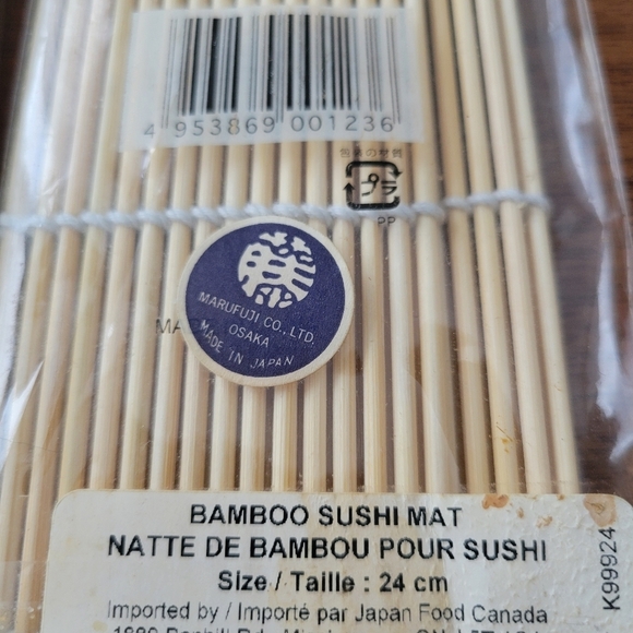 Bamboo Sushi Mat & JFC Chopstick Set New In Original Package - Picture 4 of 6
